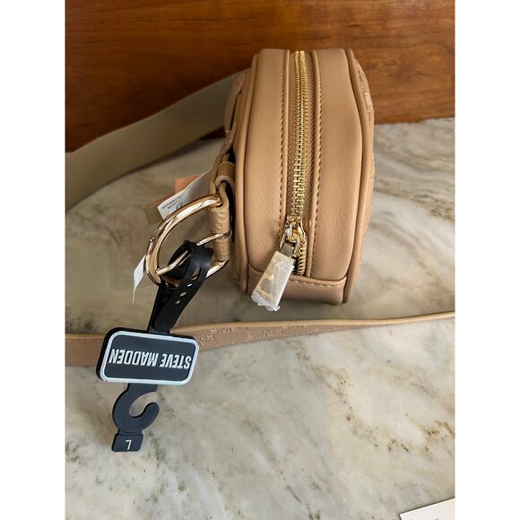 Steve Madden Belt Bag Bundle Tan Logo Unicorn Card Case - Picture 4 of 6